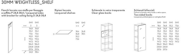 Lago Подвесной книжный шкаф-разделитель 30mm sun-id-1351744 - Вид №5