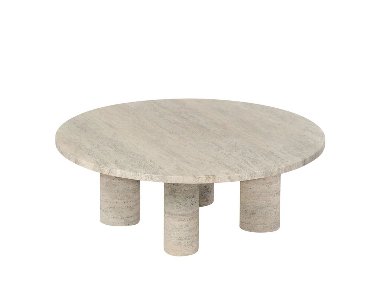 Травертин круглый журнальный столик blomus волос ARCH-00095528 - Вид №2
