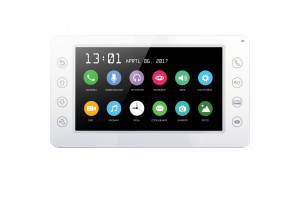 15895018 Цветной монитор видеодомофона без трубки hands-free DM-701DVR-W CC000003949 Сатро