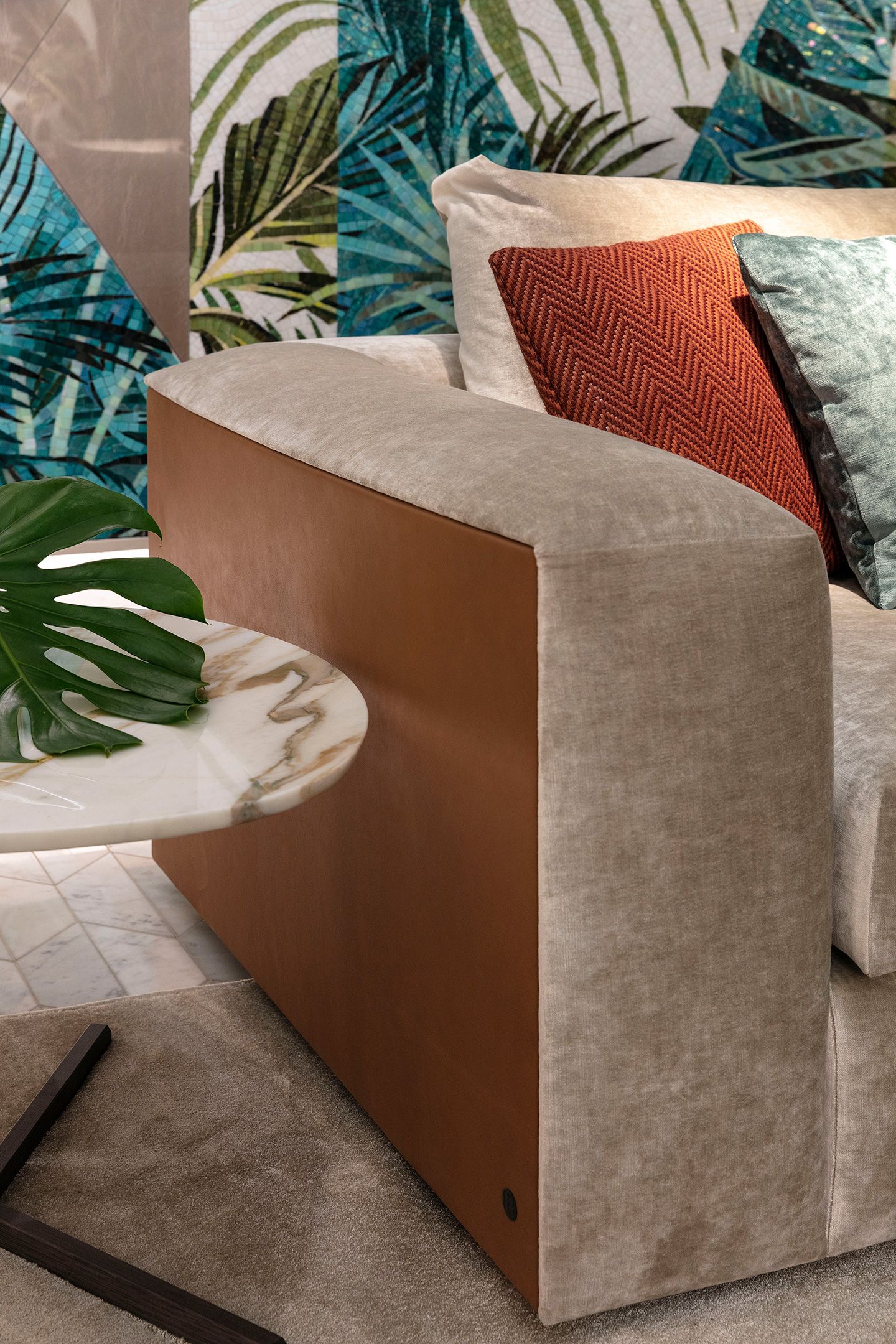 Тканевый диван с полуостровом Sicis Cosily ARCH-00073559 - Вид №3