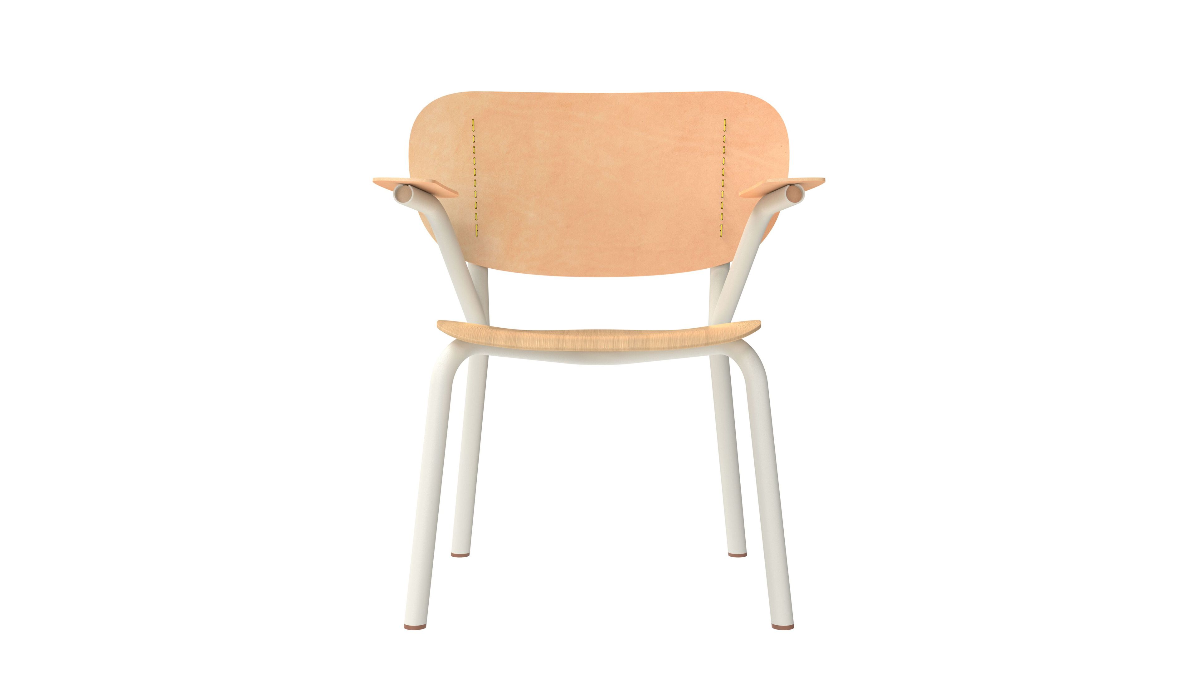 Деревянный и кожаный стул с подлокотниками FUNCTIONALS EMIL ROSI ARCH-00126468 - Вид №26