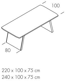 Bralco Письменный стол из дуба с системой организации кабелей Metar sun-id-1442133 - Вид №3