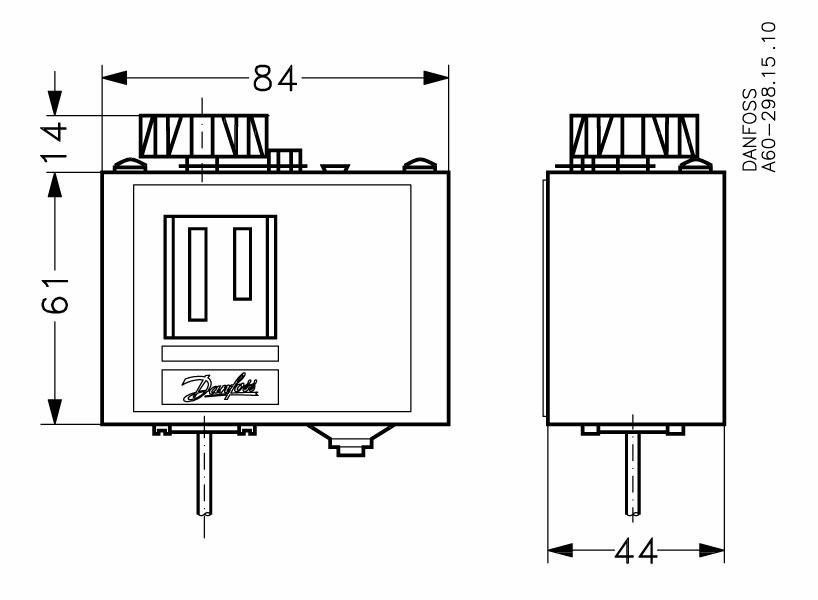 Danfoss Реле температуры (термостаты) KP KP61 Реле температуры 060L126466  - Вид №9