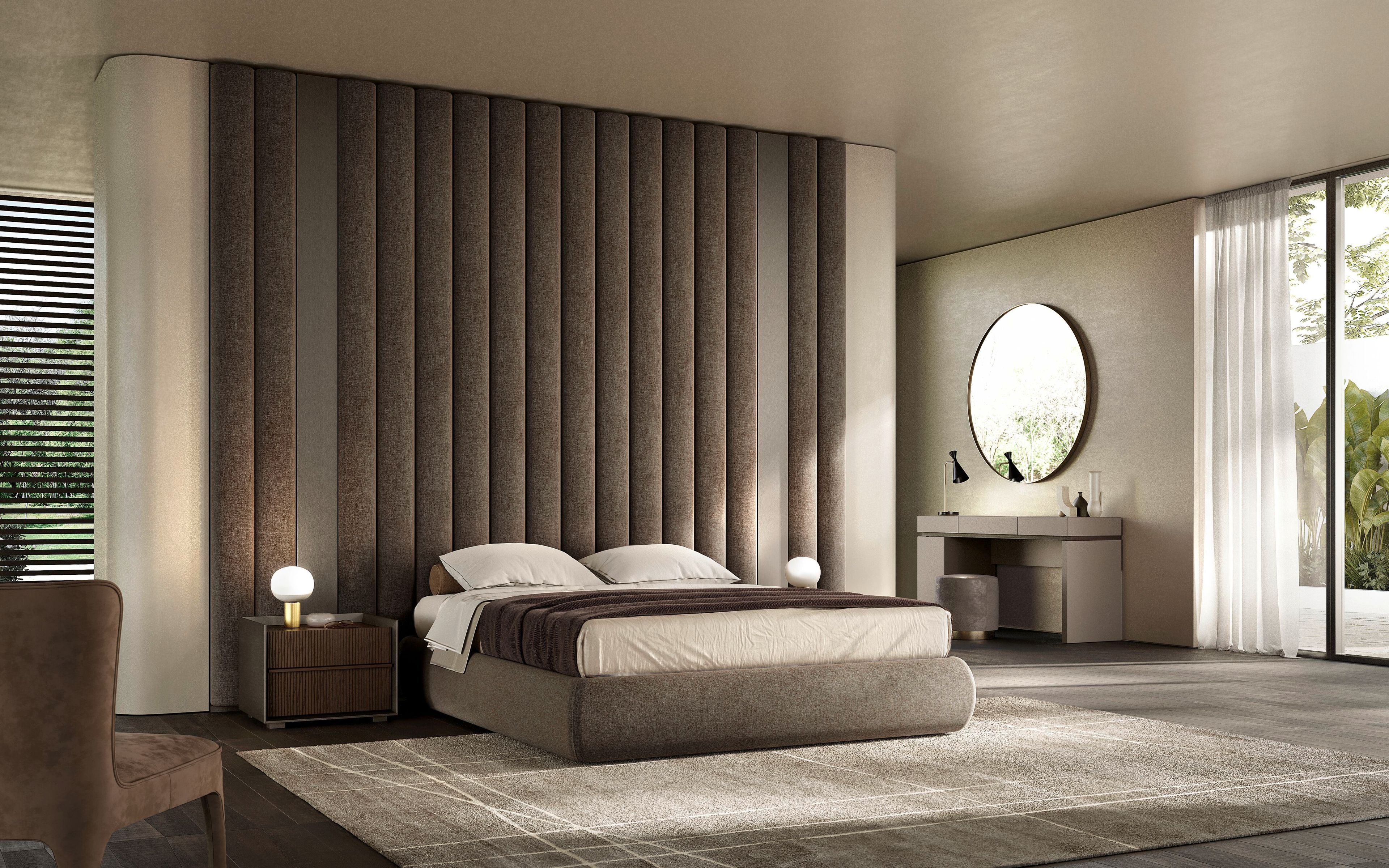 Двуспальная мягкая кровать из ткани Olivieri дресс-код ARCH-00076369 - Вид №13