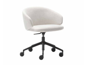 Регулируемый по высоте поворотный офисный стул с колесами
