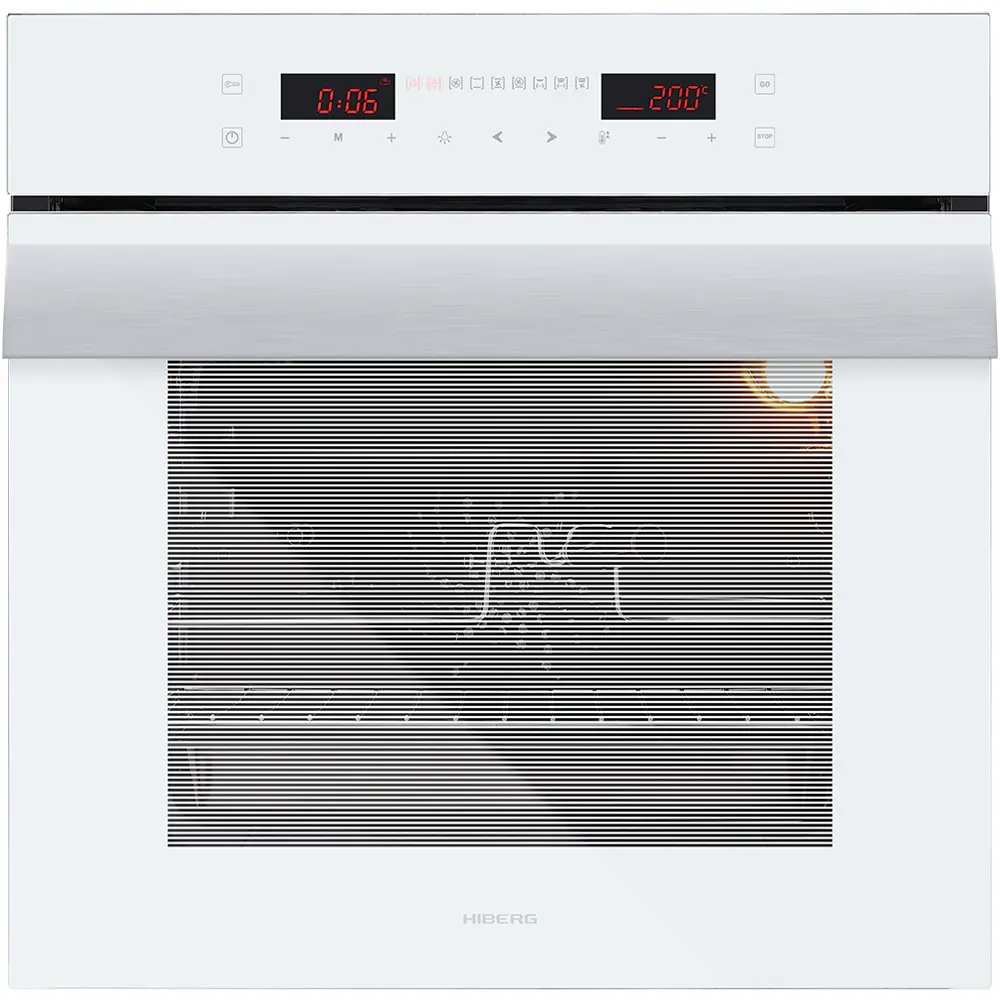 90816556 Электрический духовой шкаф Hiberg Vm 6192 w 59.5x59.5x56 см цвет белый STLM-0875623