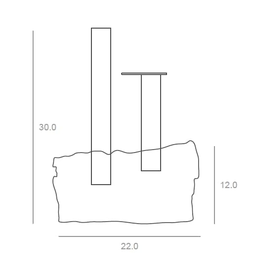 Оникс, нержавеющая сталь и боросиликатное выдувное стекло VESTA FURNITURE метеориты ARCH-00035433 - Вид №6