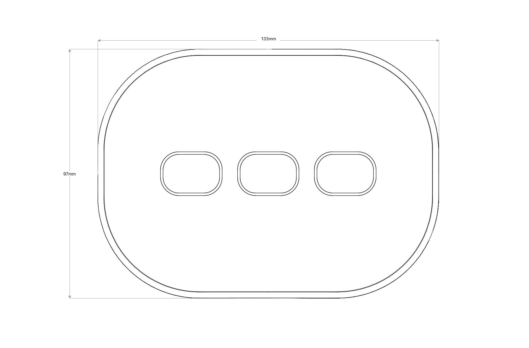 Умный переключатель стекла и ABS WiDesign WIOO MASTER SWITCH MATTER ARCH-00028670 - Вид №2