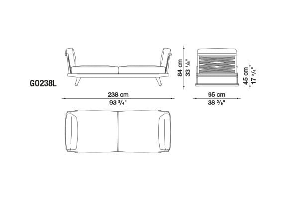 Ткань сад диван с полуостровом B&B Italia Outdoor Чт ARCH-00073529 - Вид №28