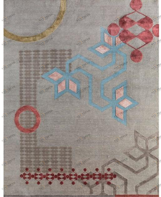 Jaipur Rugs Ковер ручной работы из бамбукового шелка и шерсти Kolam sun-id-1356873