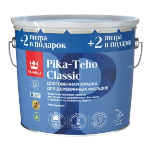 Краска для деревянных фасадов Tikkurila Pika-Teho Classic матовая цвет прозрачный база С 11 л