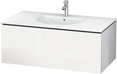 LC616303131 Тумбочка подвесная L-Cube #LC6163 1020 x 534 мм Сосна серебристая, декор Duravit - Вид №2