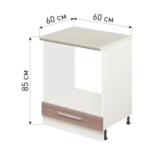 90281666 Кухонный шкаф для духовки Лидер Стиль TDB6060_YHT 60x85x60 см ЛДСП цвет STLM-1423846