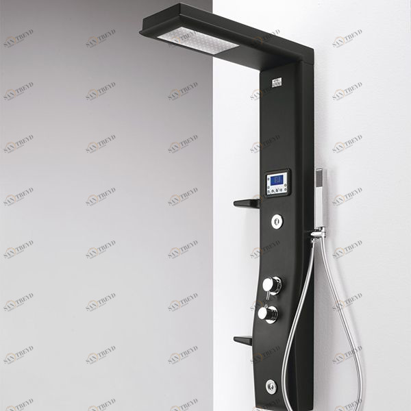 Душевая колонна Etoile Antracite 160 см c хромотерапией и изливом 4ETA8N0A Gruppo Geromin