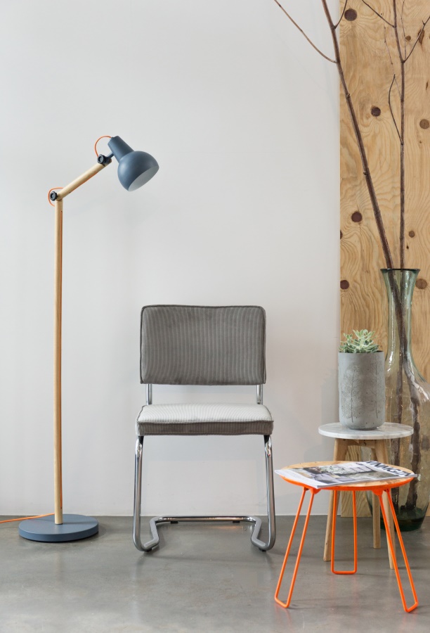 Стул Ridge Kink Rib синий Zuiver 1100061 - Вид №1