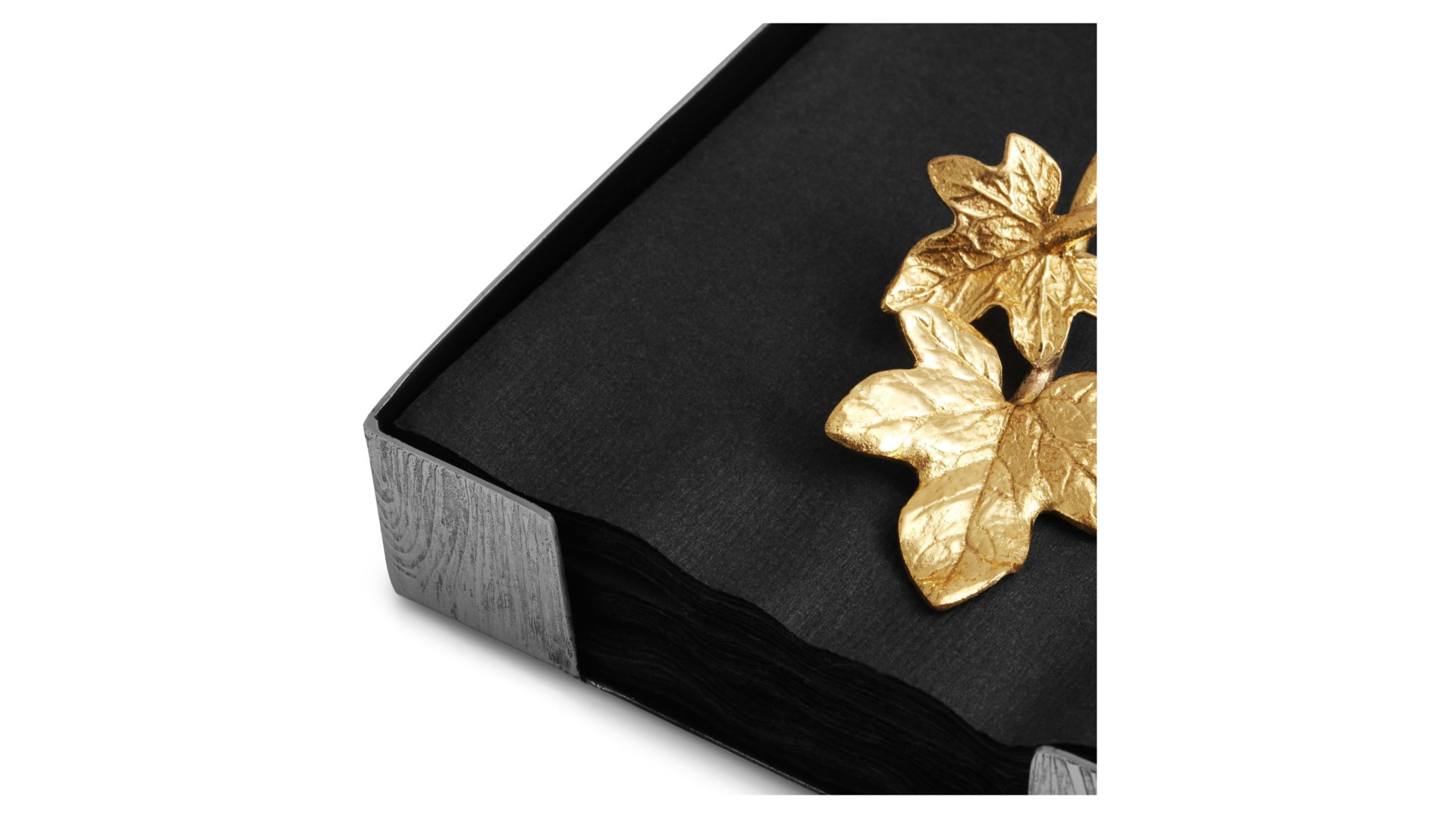 10645157 Michael Aram Подставка для салфеток Michael Aram Плющ и дуб 13см, сталь нержавеющая Сталь нержавеющая  - Вид №1