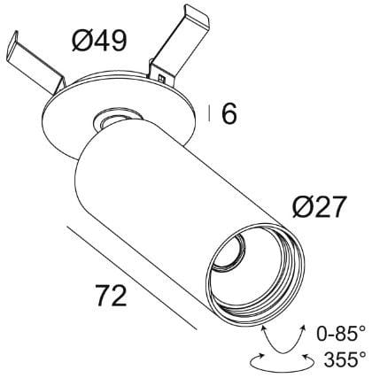 Круглый регулируемый светодиодный прожектор Deltalight Spy ARCH-00059451 - Вид №3