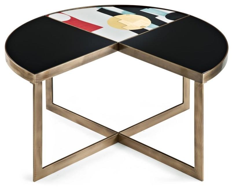 MARIONI Низкий круглый журнальный столик Carousel 02871 - Вид №1