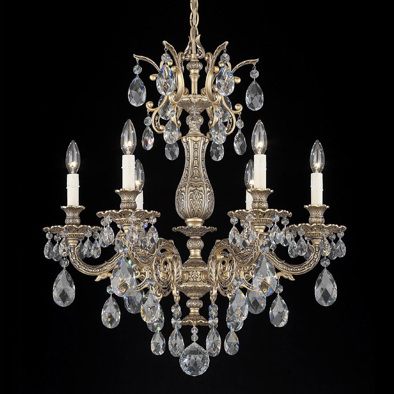 Люстра 5676-48 A от Schonbek серебряная SCHONBEK ДИЗАЙНЕРСКИЕ 246654 Серебряный  - Вид №1