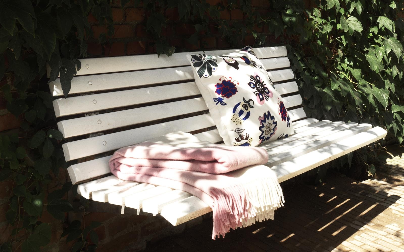 5000533 Одеяло Throw Blanket Mega Check Candyfloss Rose Normann Copenhagen  - Вид №3