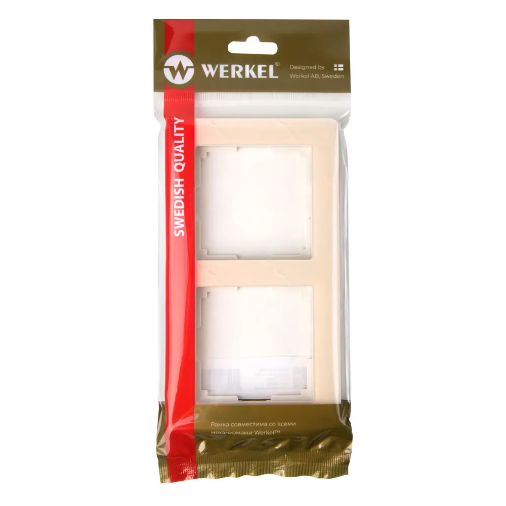 Рамка Werkel Acrylic для розеток в стиле парящего дизайна цвет Айвори 86884242 STLM-0072322 - Вид №3