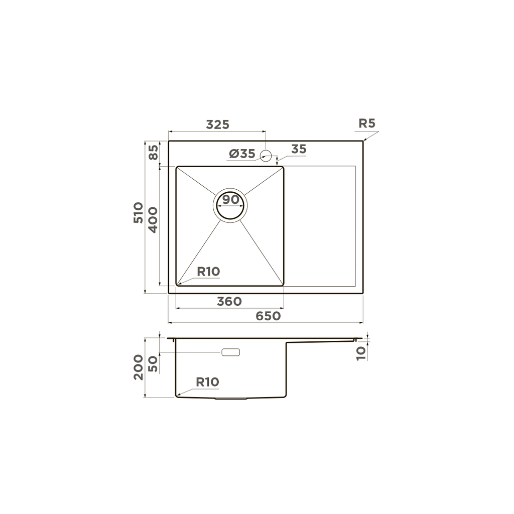 Кухонная мойка Akisame 65 IN-L OMOIKIRI 4973058 - Вид №3