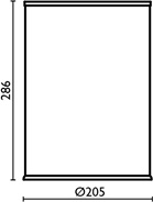 TR916 Ведро мусорное в ванную, объём: 8 л bagno&associati TRATTO Bagno & Associati - Вид №1