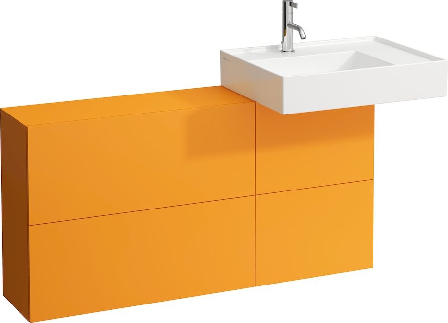 H8103347571121 Раковина с полочкой справа, со специальным скрытым сливом LAUFEN PRO - Вид №9