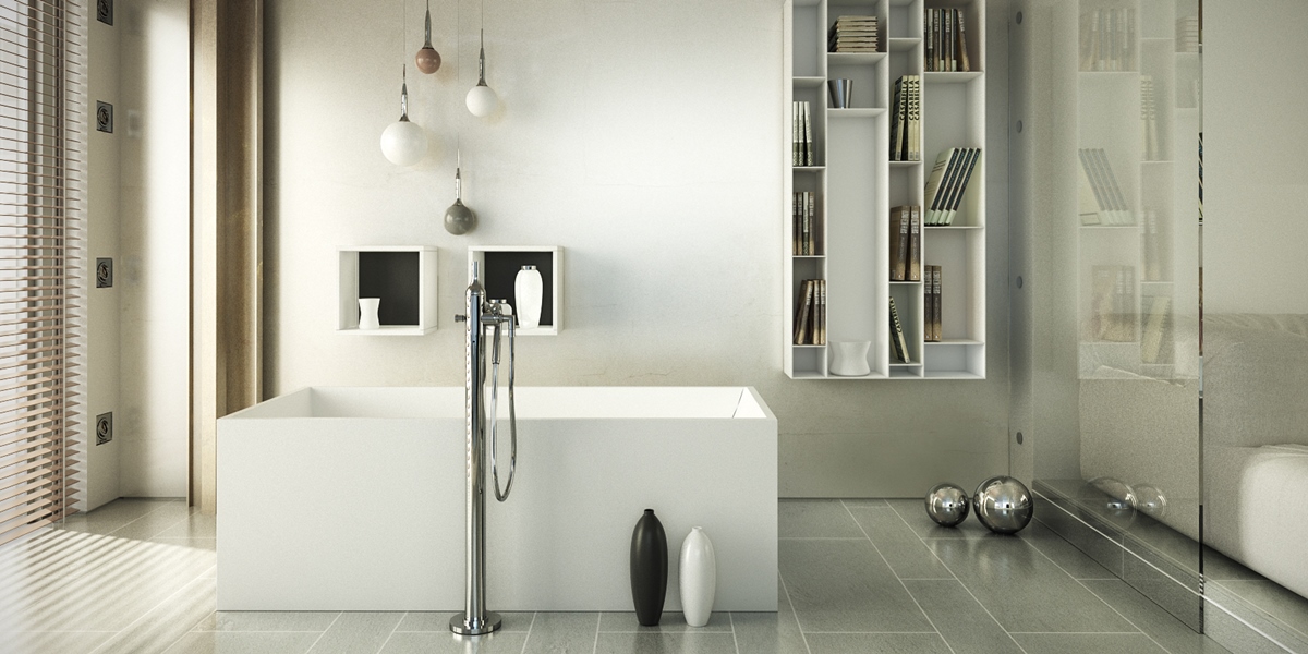 Dimasi Ванна прямоугольная отдельностоящая Coral Tub белая CRL0201 - Вид №1