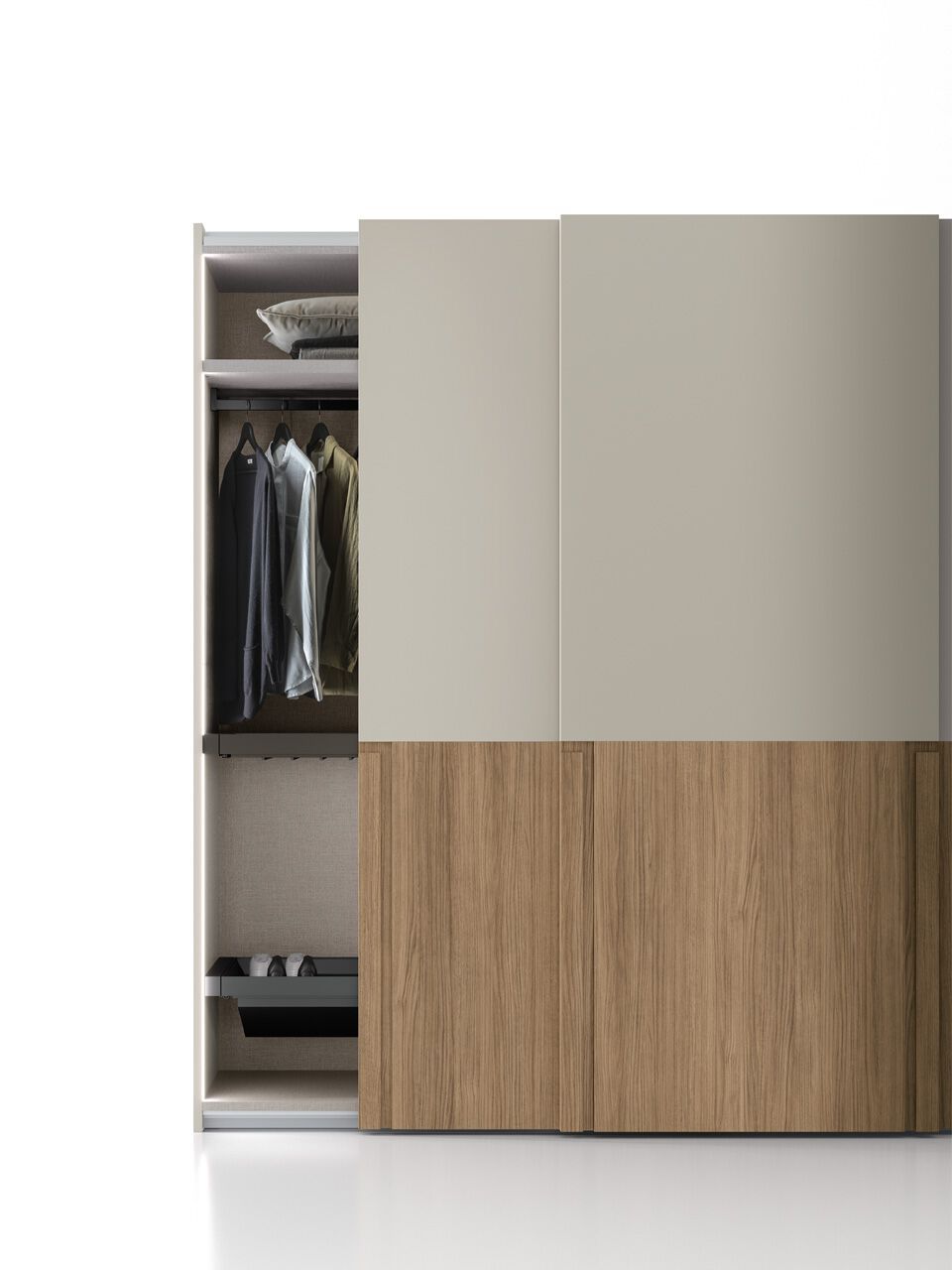 Секционный деревянный шкаф с раздвижными дверями Santalucia Mobili BOLEANA ARCH-00075937 - Вид №3