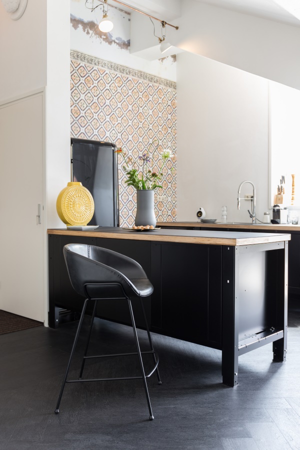 Табурет высокий Feston черный Zuiver 1500047 - Вид №1