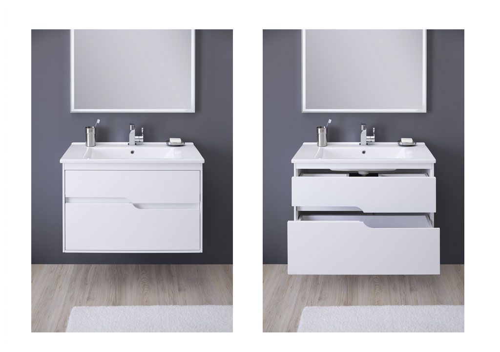 Зеркало Aquanet Модена 85 белый 00196966 - Вид №3