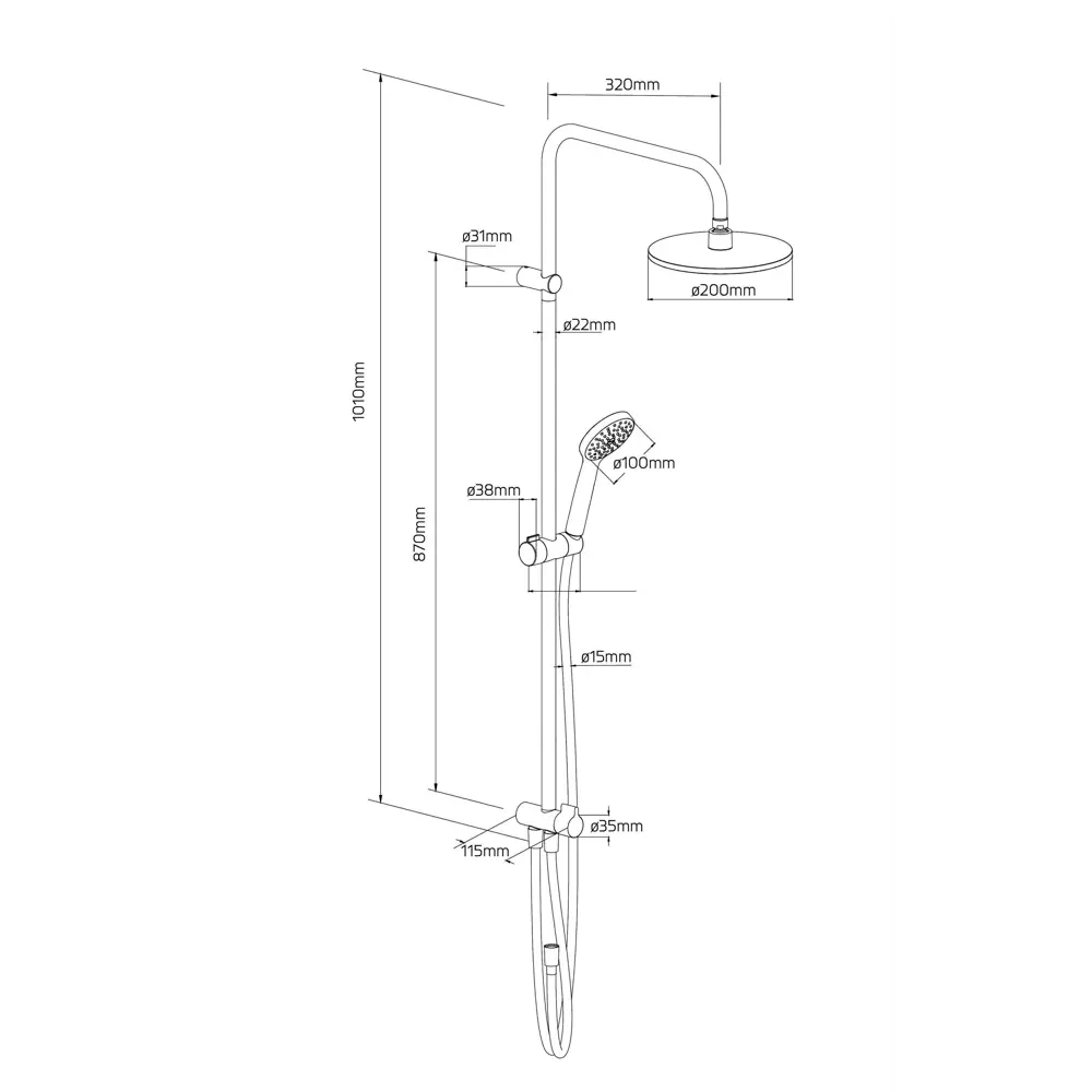 Damixa Willow: Стильная душевая система для современного интерьера 89346520 STLM-1003192 - Вид №4