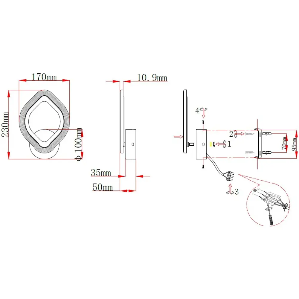 Santreyd SF7132/1W-WT — современный настенный светильник для стильного интерьера 89360460 STLM-1495498 - Вид №9