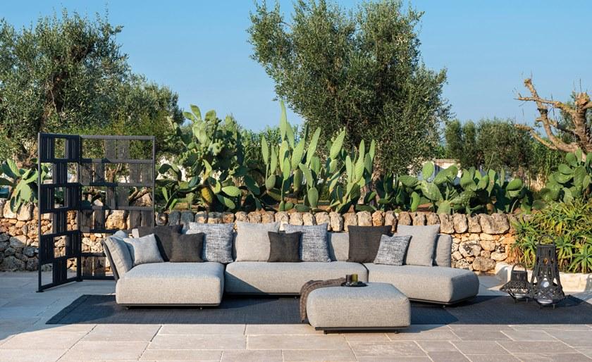 Talenti Квадратный тканевый садовый пуф Scacco Scapufq - Вид №3