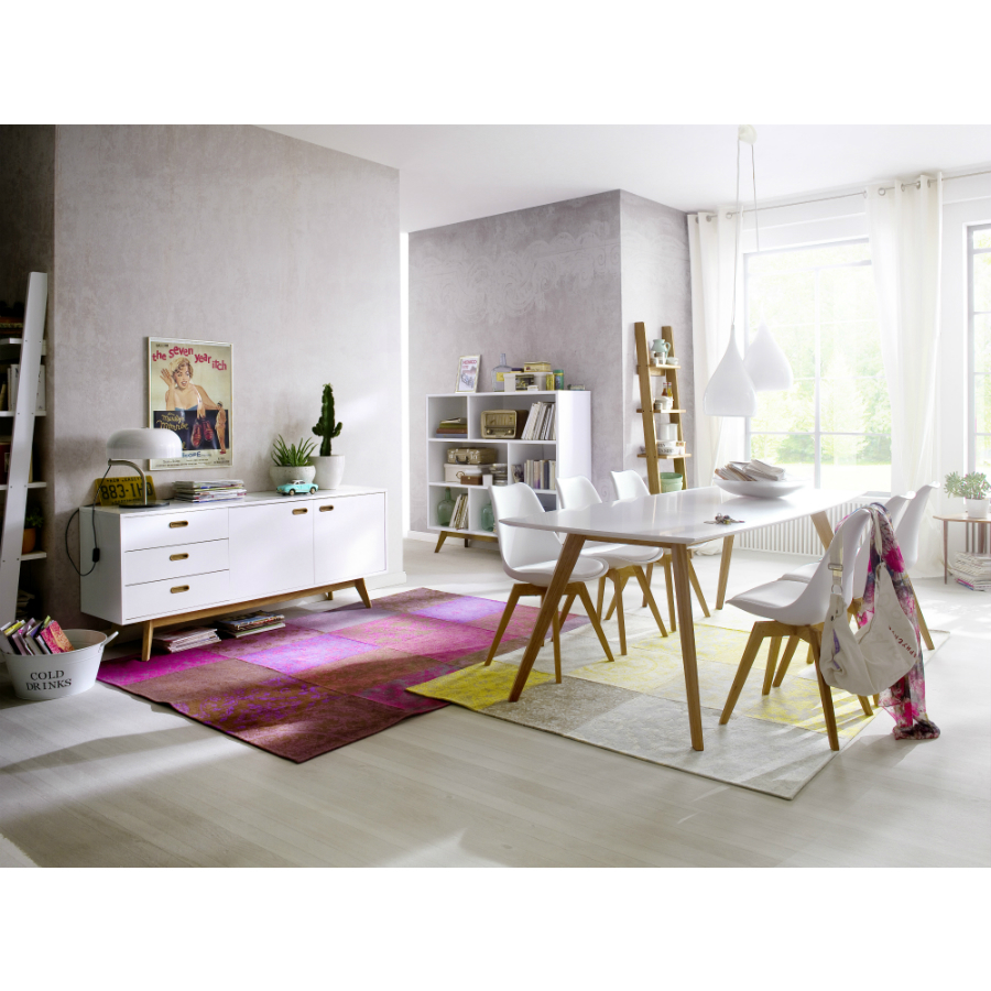 Сервант Tenzo Bess, 72х170х43 см, дуб, черный 2175024 - Вид №1