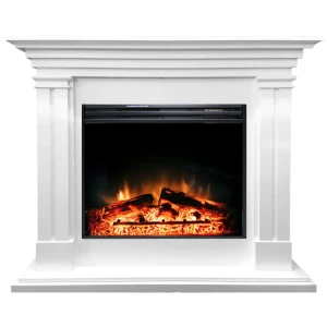 Каминокомплект Lyon с электроочагом Jupiter N белый
