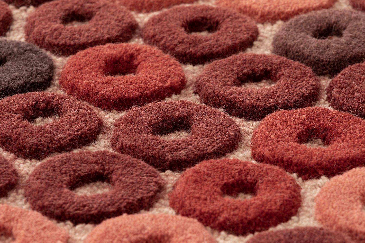 Прямоугольный ковер ручной работы из шерсти с геометрическим рисунком GAN Chimos ARCH-00118187 - Вид №2