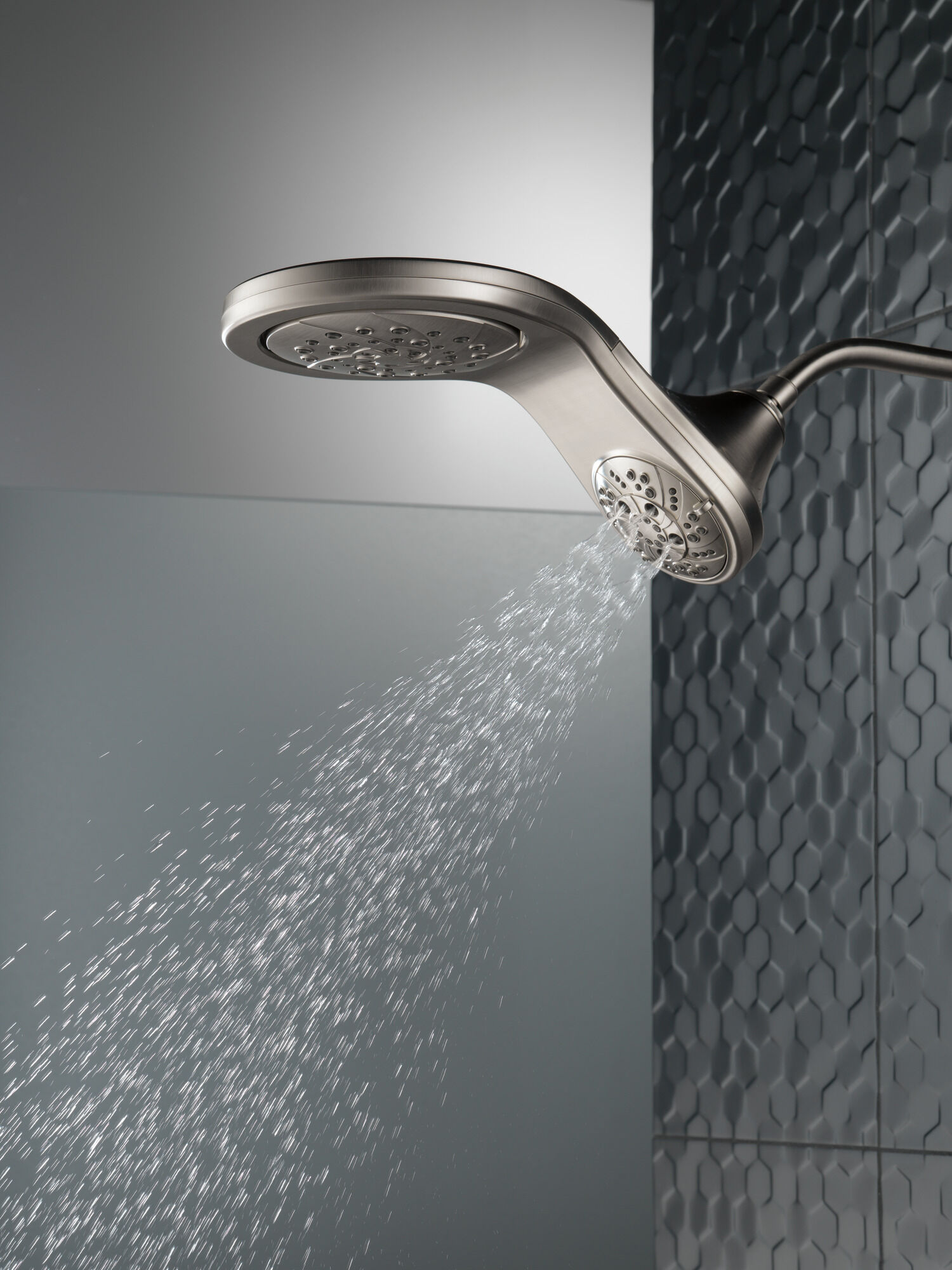 HydroRain® H2Okinetic® In2ition® Душ два в одном с 5 настройками Delta Faucet 58581-SS-PK - Вид №16