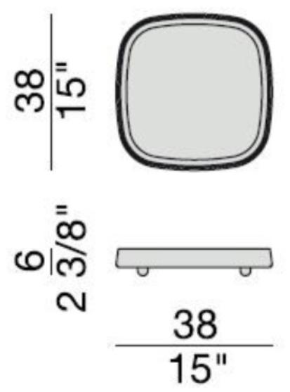 Porada Квадратный поднос из ореха Iron sun-id-1348416 - Вид №3