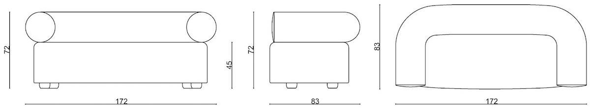 Ferrante Диван из ткани Ester sun-id-1428872 - Вид №4