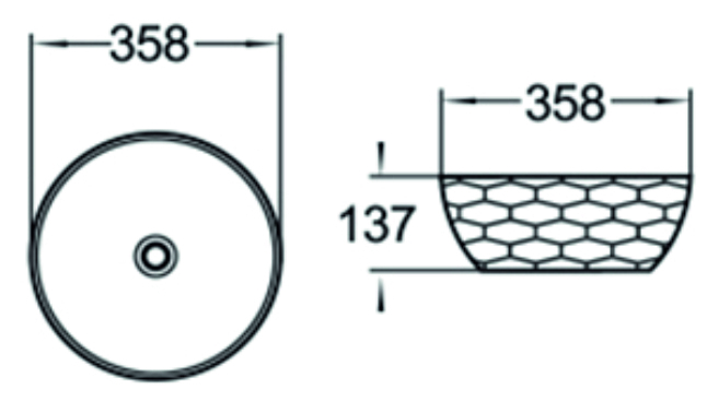Раковина чаша SL-1038 SANTILINE  - Вид №1
