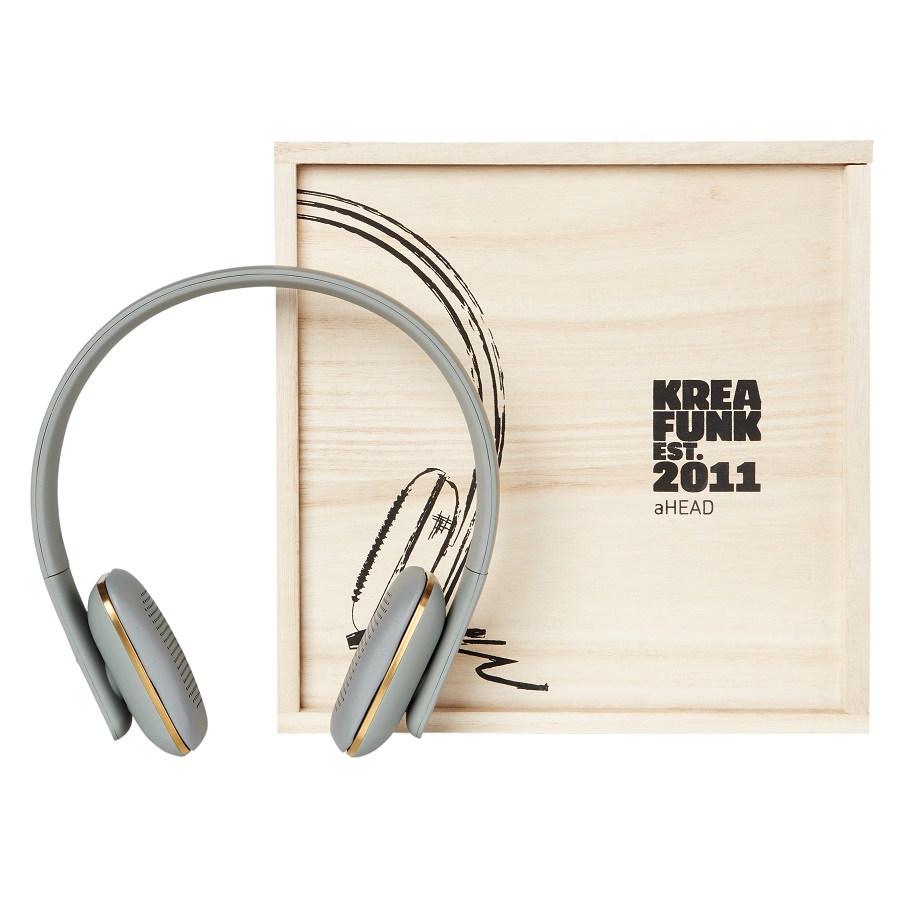 Наушники беспроводные aHEAD серые KREAFUNK KFSS09 - Вид №6