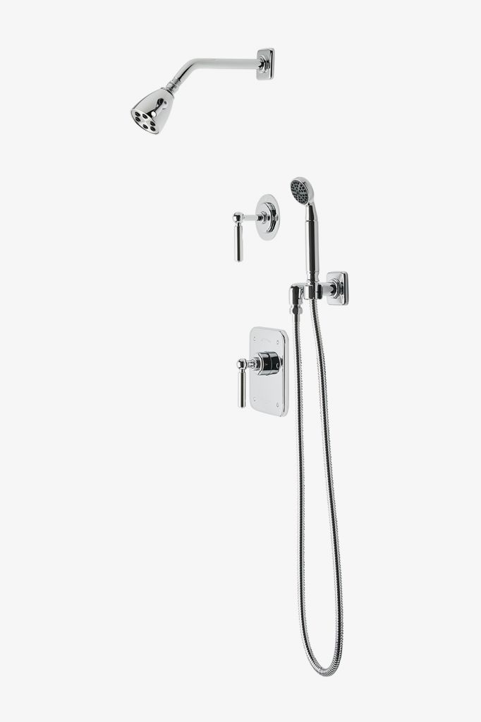 LDSP10 Душевая система Ludlow с балансировкой давления с насадкой для душа 2 3/4 дюйма, ручным душем и переключающей ручкой Waterworks 