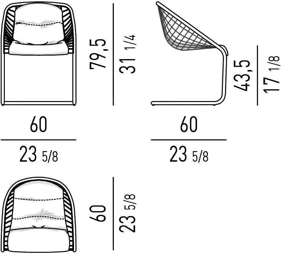 Minotti Sedia da Outdoor Cortina sun-id-1351157 - Вид №3