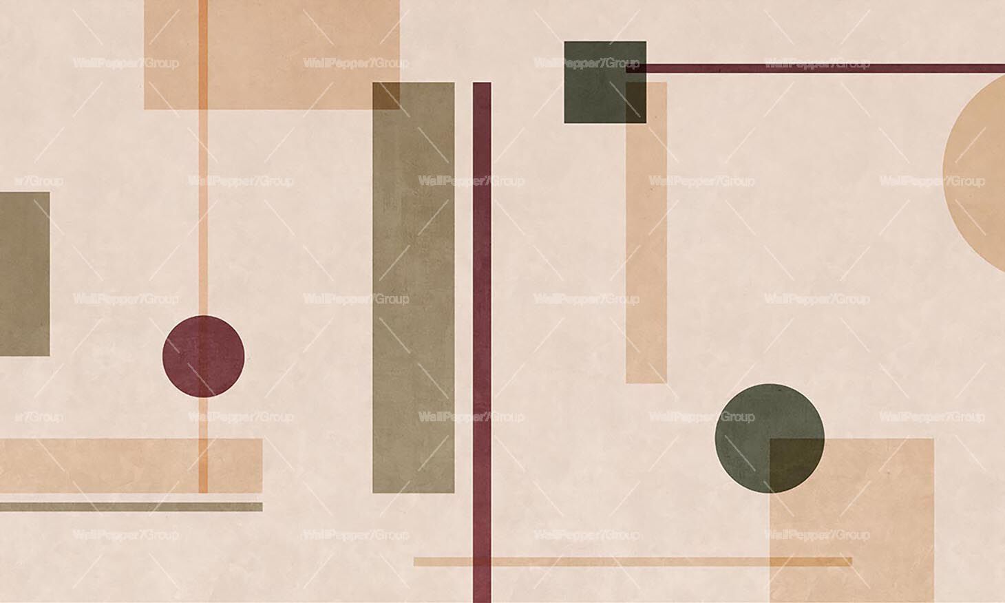 Геометрические обои ПВХ бесплатно, экологически чистые, моющиеся WallPepper EUCLIDE ARCH-00083589 - Вид №2