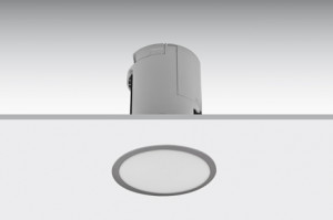 DST-41 Lens flush-mounted with metallic trim Daisalux Светильники аварийные Серебристо-Серый