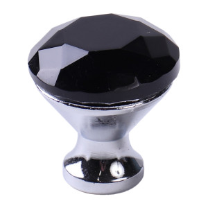 Мебельная ручка  Кноб, 25×25×27 мм, хром, черный LJPS0163 Public Steel Россия