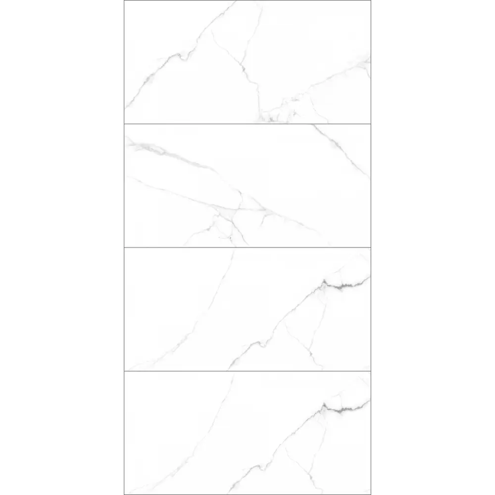 Глазурованный керамогранит Laparet Atlantic White 60x120 см 1.44 м² сатинированный цвет белый STLM-2150439 - Вид №1