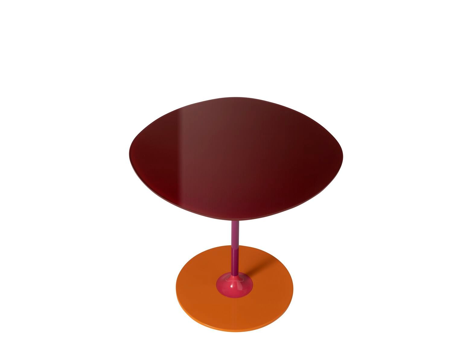 Круглый журнальный столик с хрустальной столешницей и стальным основанием Kartell Тьерри ARCH-00012249 - Вид №17